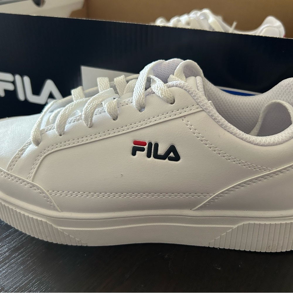 New Fila White and Navy Sneakers with tags